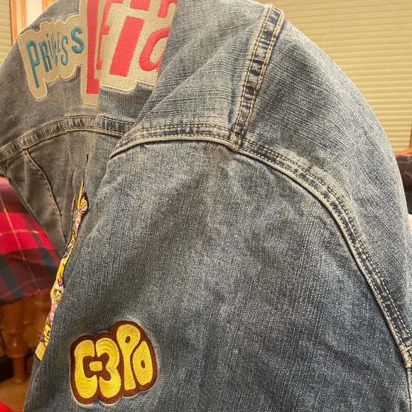 Her Universe Star Wars Leia Organa Patched Denim Jacket 6X US30 - Picture 8 of 14